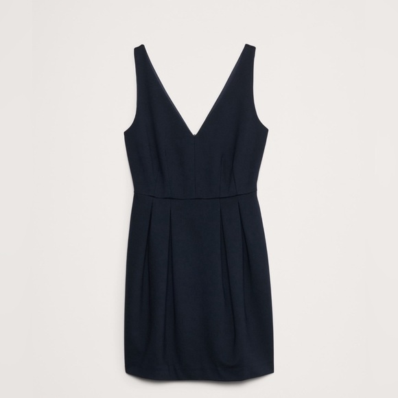 NWT! Banana Republic Hyper Navy Blue Everywhere Ponte Mini Dress - Size Medium - Picture 5 of 8